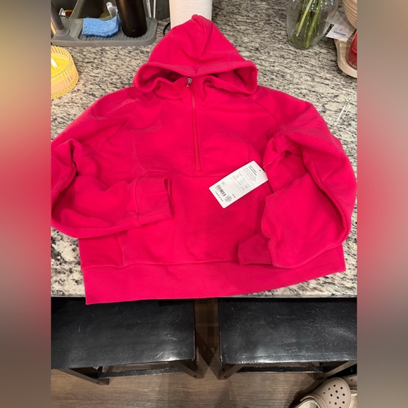 NWT ATHLETA EASY FLEECE HALF ZIP HOODIE MED - Picture 5 of 6